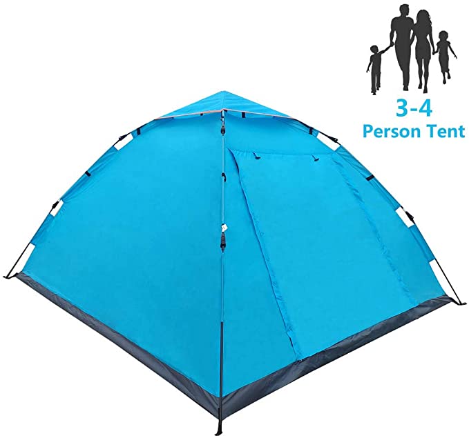 LETHMIK Pop Up Tent | Tents for Camping 2 3 4 Person - 30 Seconds Easy Up Camping Tent - Waterproof, Lightweight Instant Tent for Outdoor Hiking - Includes Carry Bag