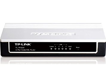 TP-LINK TL-R402M 4-Port Cable/DSL home Router, 1 WAN port, 4 LAN ports