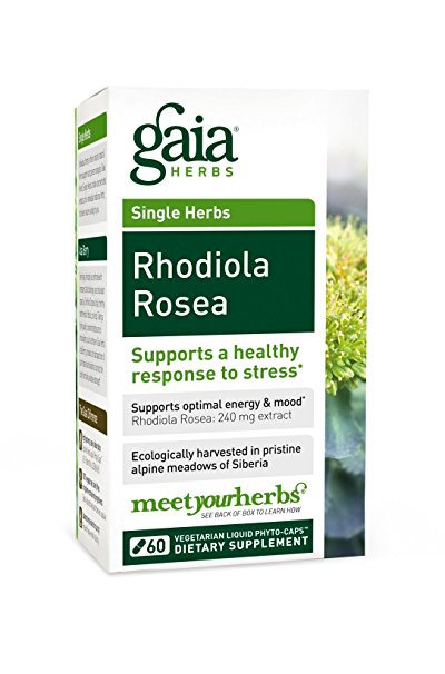 Gaia Herbs Rhodiola Rosea Liquid Phyto-Capsules, 60 Count