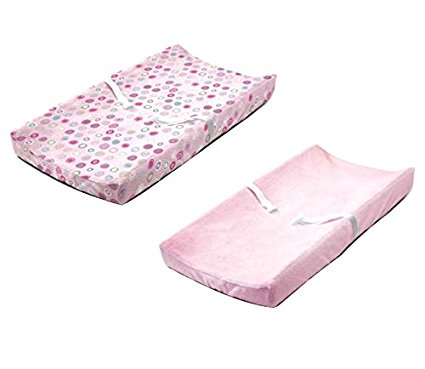 Summer Infant Ultra Plush Change Pad Cover, Pink/Swirl, 2 Count