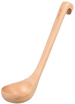 LOHOME Natural Spoon Classic Wooden Soup-ladle International Bamboo Kitchen dinnerware Tools