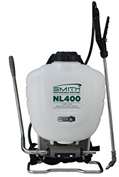 Smith Performance Sprayers NL400 4-Gallon No Leak Backpack Sprayer for Landscapers Applying Weed Killers and Fertilizers