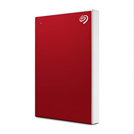 Seagate One Touch 1TB External HDD with Password Protection – Red, for Windows and Mac, with 3 yr Data Recovery Services, and 4 Months Adobe CC Photography (STKY1000403)