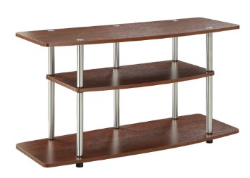 Convenience Concepts Designs2Go 3-Tier Wide TV Stand Cherry
