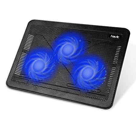 15.6"-17" Laptop Cooler Cooling Pad -Havit Slim Portable USB Powered (3 Fans) HV-F2056