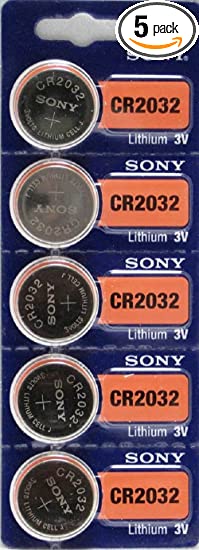 Sony 3V Lithium CR2032 Batteries (5 Batteries)