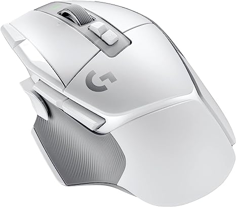 Logitech G G502 X LIGHTSPEED Wireless Gaming Mouse - Optical mouse with LIGHTFORCE hybrid optical-mechanical switches, HERO 25K gaming sensor, compatible with PC - macOS/Windows - White