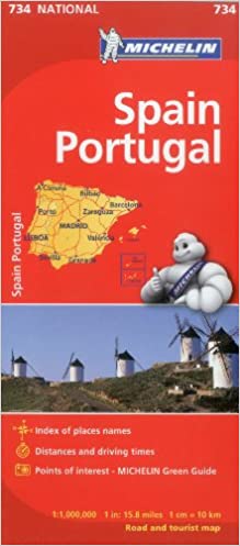 Michelin Spain & Portugal Map 734 (Maps/Country (Michelin))