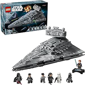 LEGO Star Wars Imperial Star Destroyer Buildable Starship Set, Star Wars Toy for Kids with Darth Vader & Exclusive 25th Anniversary Minifigure Cal Kestis, Birthday Gift for Boys, Girls and Fans, 75394