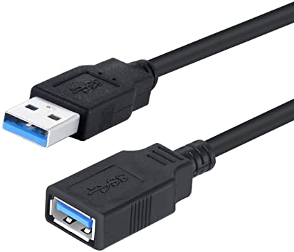 Pasow SuperSpeed USB 3.0 Type A Male to Female Extension Cable (6 Feet)