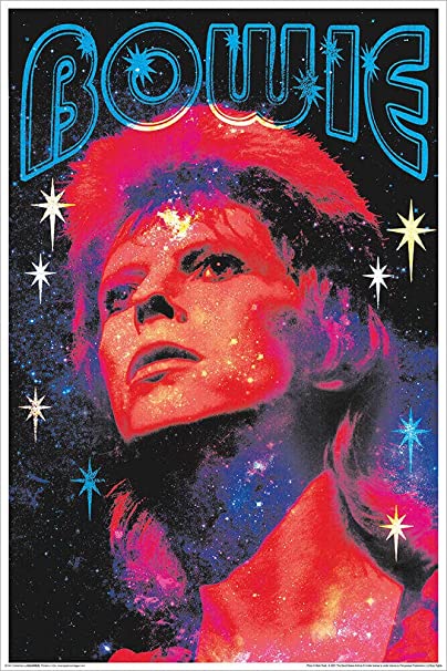 Studio B, David Bowie NonFlocked Blacklight Poster 24.5In x 36.5In Laminated