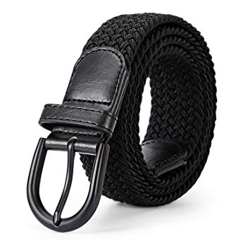 Braided Canvas Stretch Belt Elastic Casual Belt for Men/Women/Junior 1.3"Wide