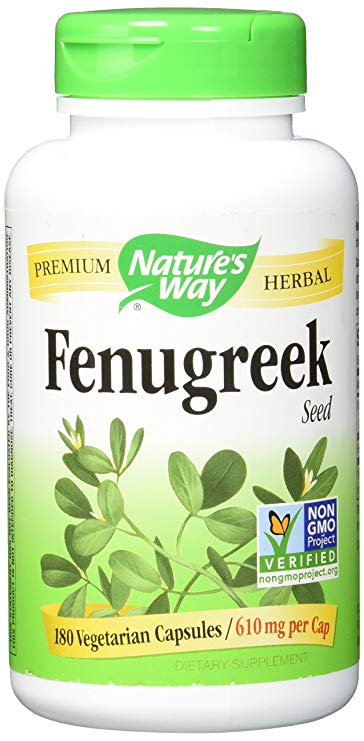 Natures Way, Fenugreek, Seed, 610 Mg, 180 Capsules