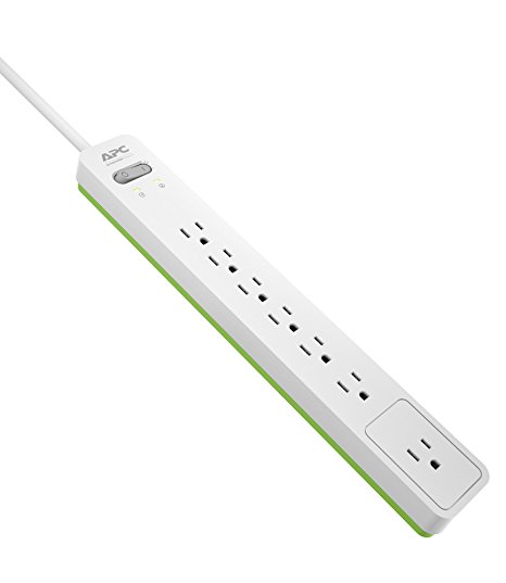 APC 7-Outlet Surge Protector 1440 Joules, SurgeArrest (PE76W)