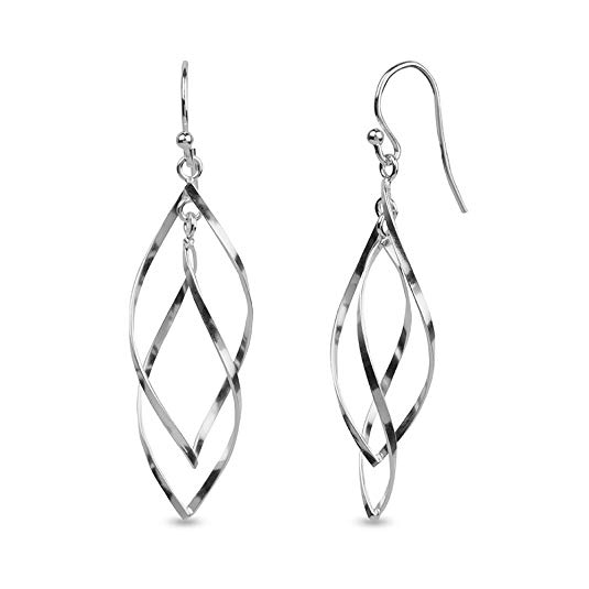 LeCalla Sterling Silver Jewelry Classic Linear Drop Earring for Women Girl
