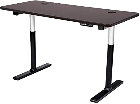 ApexDesk VT60ESS-M Vortex Series 60" Wide 6-Button Electric Height Adjustable Sit to Stand Desk (Memory Controller, Espresso Top)