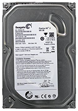 Seagate Pipeline HD 500 GB, Internal, 5900 RPM, 3.5" (ST3500414CS) Hard Drive