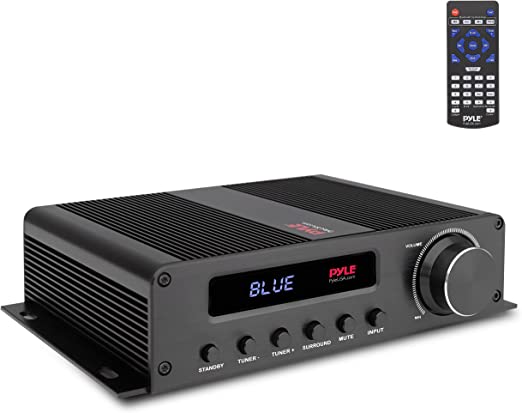 Wireless Bluetooth Home Audio Amplifier - 100W 5 Channel Home Theater Power Stereo Receiver, Surround Sound w/HDMI, AUX, FM Antenna, Subwoofer Speaker Input, 12V Adapter - Pyle PFA540BT.5