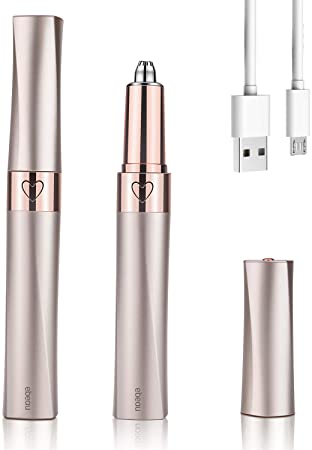 Eyebrow Hair Remover Rechargeable,Ebeau Portable Painless Electric Eyebrow Trimmer,Removal Eyebrow Razor Tool for Women(Champagne Gold)