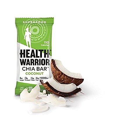 Health Warrior Chia Bars, Coconut, 5 Count
