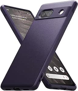 Ringke Onyx Kompatibel mit Google Pixel 7A Hülle, [Verbesserte Griffigkeit] Robustes Flexibles TPU Robuste Stoßfängerabdeckung für Pixel 7a (2023) - Purple