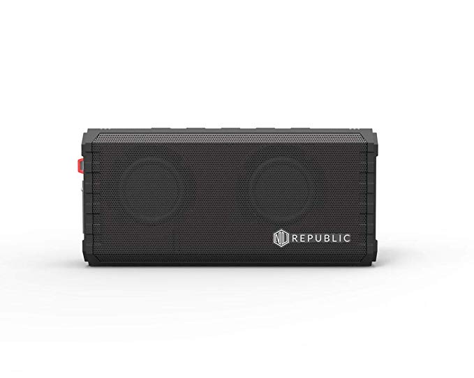 Nu Republic Skream 2-20W, IPX7,20 Hours Playtime, DSP,X-Bass Bluetooth Speaker (Black)