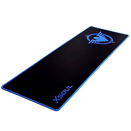 Gaming Mouse Pad-Mat Waterproof Larger Size Textured 3D Design Surface Silky Smooth Non-Slip Backing Stitched Edges for Pro Gamer XSOUL CAMP XP9