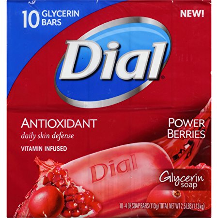 Dial Cranberry and Antioxidant Glycerin Soap, 10 Count