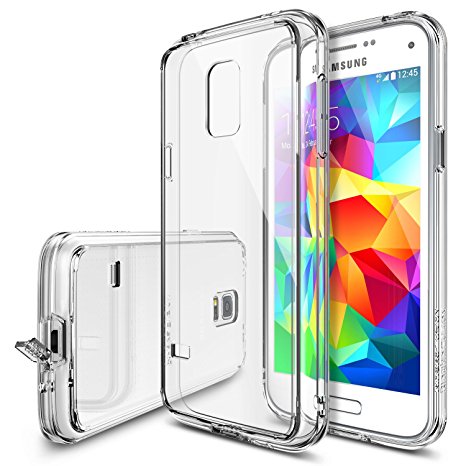 Galaxy S5 Mini Case - Ringke FUSION **New** [Free HD Film/Dust Cap&Drop Protection][CRYSTAL VIEW] Case Shock Absorption Bumper Premium Hard Case for Samsung Galaxy S5 Mini - Eco/DIY Package