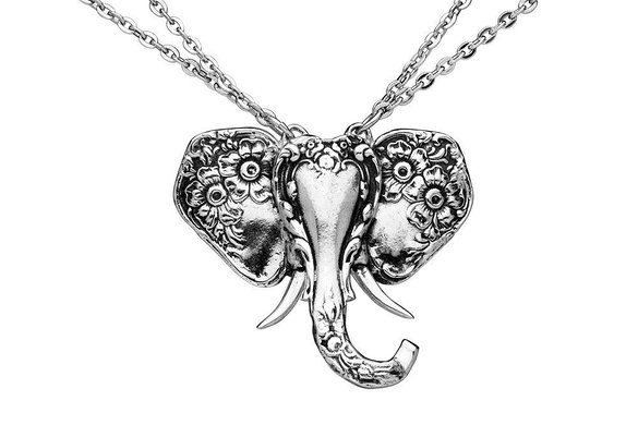 Silver Spoon Silver Plated Pendant Necklace for Women, 16" - 18"