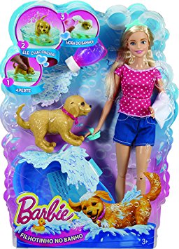 Barbie Splish Splash Pup Playset