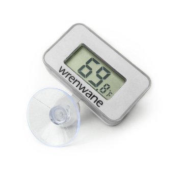 Wrenwane® Digital Outdoor Window Thermometer, White