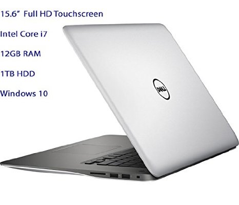 Dell Inspiron 15 7000 Series 15.6-Inch Laptop (2.4 GHz Intel Core i7 Processor, 12 GB SDRAM DDR3, 1 TB HDD, Windows 10), Silver