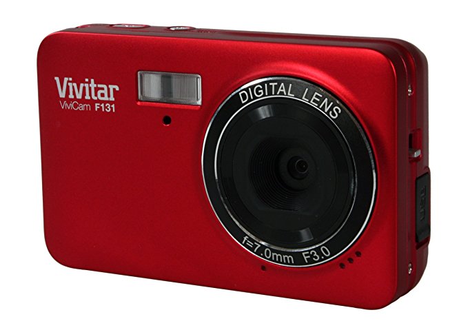 Vivitar VF131-RED 14MP Compact System Digital Camera with 1.8-Inch LCD - Body Only (Red)