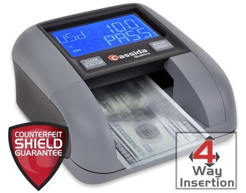 Cassida "4 Orientation" Automatic Counterfeit Detector with Battery (Quattro)