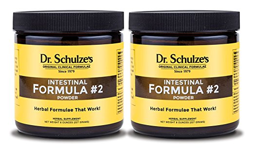 Dr. Schulze's Intestinal Formula #2 Powerful Intestinal Cleanse and Soothing Formula 8 Ounce Bulk Powder (2 Pack)