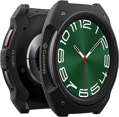 Caseology Vault Compatible with Samsung Galaxy Watch 6 Classic Case 47mm (2023) - Matte Black