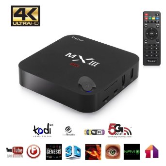 TRYACE MXIII Quad Core Amlogic S802 Android 44 TV Box Cortex A9 1GB8GB Wifi Google Smart TV Full HD Media Player 4K 3D movie MX HDMI