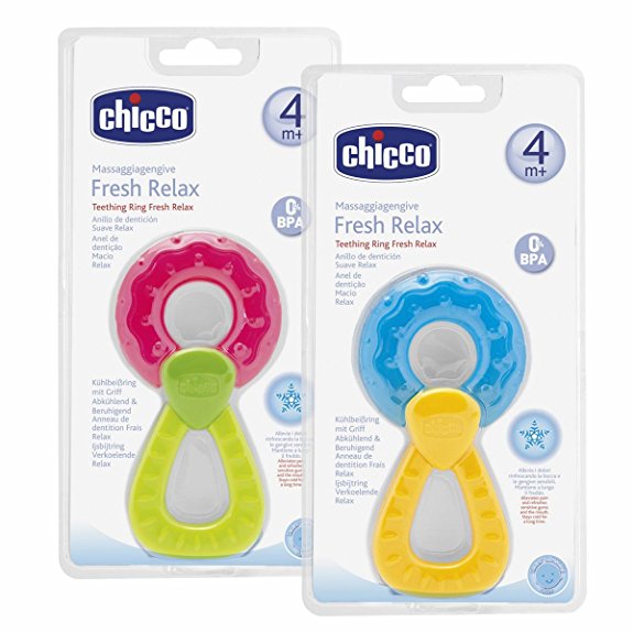 Chicco Teething Ring Fresh Relax New Ring (Colours may Vary)