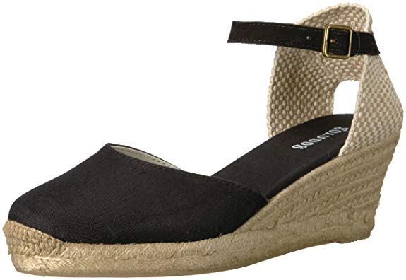 Soludos Women's Closed-Toe midwedge (70mm) Espadrille Wedge Sandal