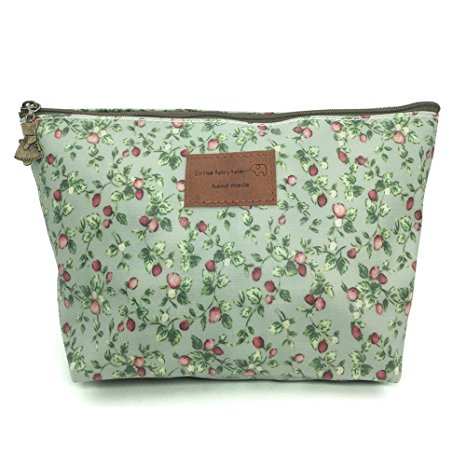 HUNGER Green Flowers Make-Up Cosmetic Bag Carry Case , 14 Patterns (P11417017)