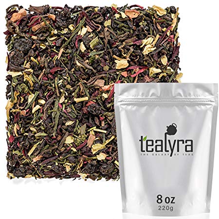 Tealyra - Fat Burner - Wellness Weight Loss Tea Blend - Pu Erh Aged with Sencha Green Tea and Wu-Yi Oolong - Diet Refreshing - Natural Ingredients - Healthy - Detox Loose Leaf Tea - 220g (8-ounce)