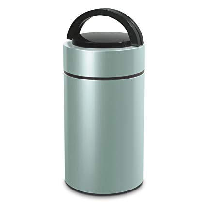 ecHome Double Stainless Steel 0.95L Vacuum Flask Bottle for Stew Cook Soup Food Blue