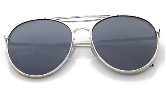 GAMT Classic Large Frame Sunglasses With Colored Lens UV400