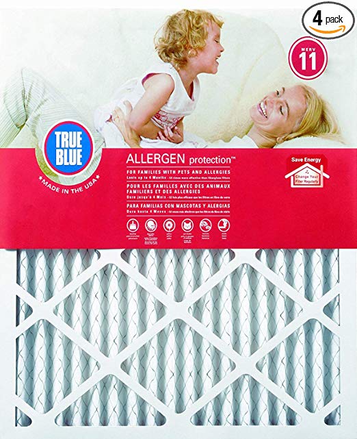 True Blue Allergen 12x20x1 Air Filter , MERV 11, 4-Pack