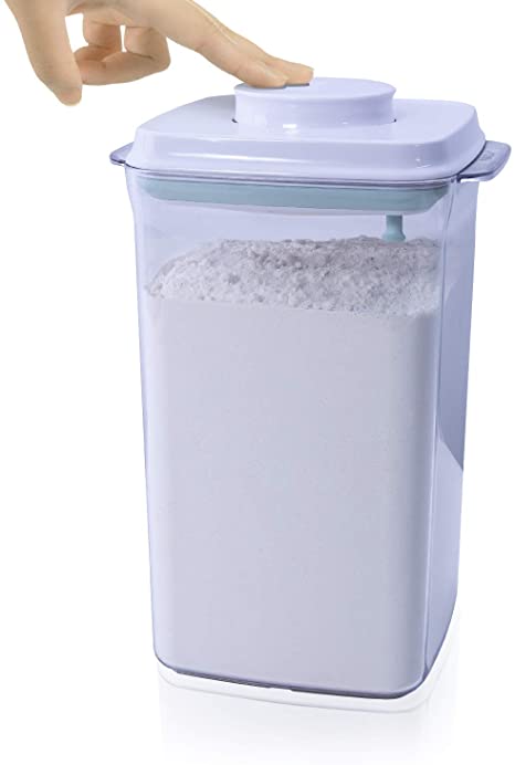 iChewie - BopTop (1pc - 5lb Flour) Airtight Food Storage Container – Mechanical Silicone Seal Canister - BPA-Free - 4.2Qt