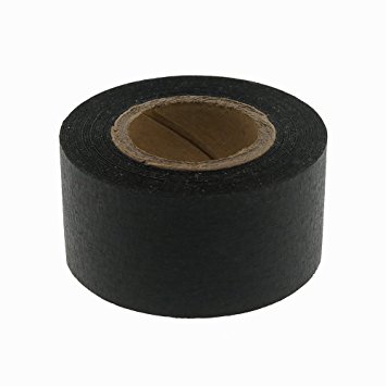 1" Black Color-Code, Clean-Remove Labeling Tape, Write On Surface | 500" Roll