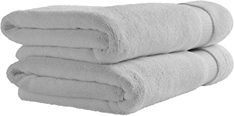 Rivet HygroCotton Cotton Bath Towels, Set of 2, Cloud Blue