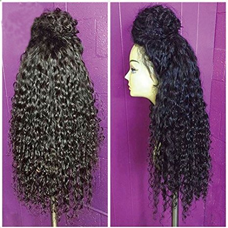 Lace Front Wigs For Black Women Synthetic Long Curly Wigs With Baby Hair Heat Resistant Front Lace Wigs