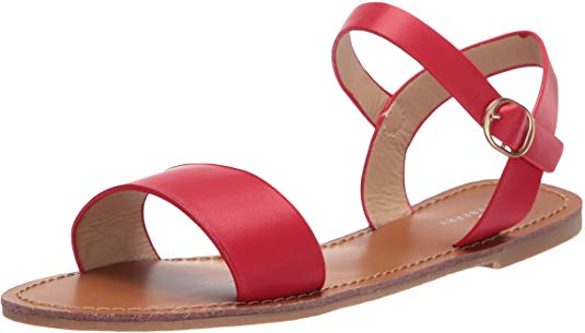 Riverberry Women's Lila Open Toe, Strap Flat Sandals